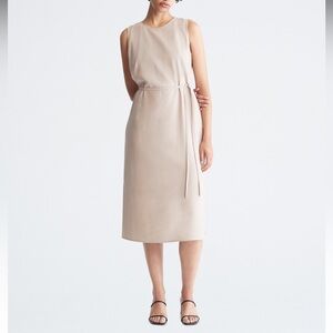 NWT Calvin Klein Belted Midi Tank Dress size 0